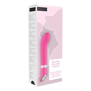 B Swish - bgood Deluxe Curve G-Spot Vibrator Petal Pink 1/3
