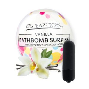 Big Teaze Toys - Bath Bomb Surprise with Vibrating Body Massager Vanilla 1/3
