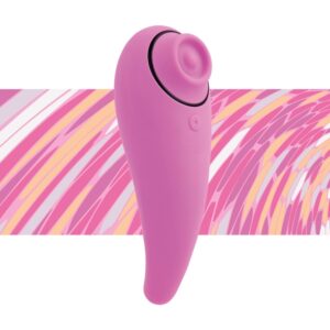 FeelzToys - FemmeGasm Tapping & Tickling Vibrator Pink 1/3