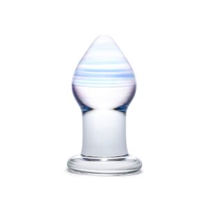 Glas - Amethyst Rain Glass Butt Plug 1/2