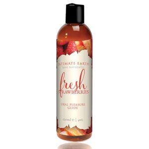 Intimate Earth - Natural Flavors Glide Fresh Strawberries 120 ml 1/1