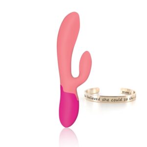 RS - Essentials - Xena Rabbit Vibrator Coral & French Rose 1/3