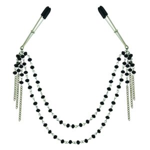 Sportsheets - Sincerely Black Jeweled Nipple Clips 1/2