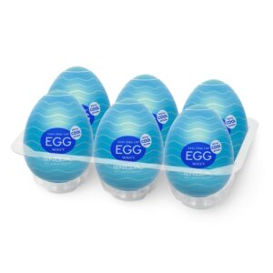 Tenga - Egg Wavy Cool Edition (6 Pieces) 1/1