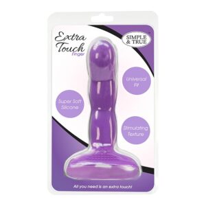PowerBullet - Extra Touch Finger Dong Purple 1/3