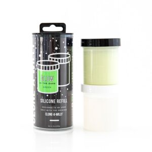 Clone-A-Willy - Refill Glow in the Dark Green Silicone 1/2