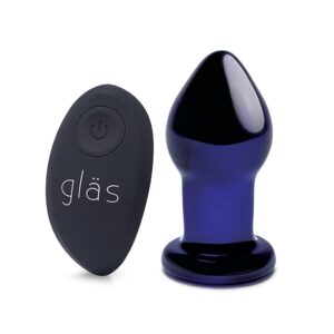 Glas - Rechargeable Remote Controlled Vibrating Butt Plug 1/3