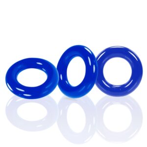 Oxballs - Willy Rings 3-pack Cockrings Police Blue 1/2