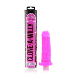 Clone-A-Willy - Kit Glow-in-the-Dark Hot Pink 1/4